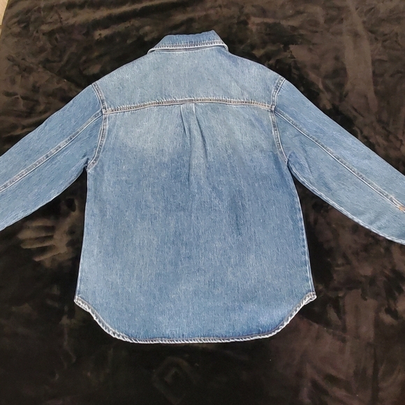 Zara Denim Button-Up Shirt - Picture 7 of 16
